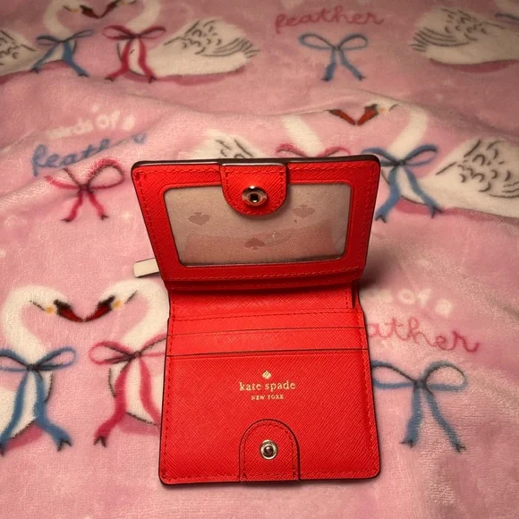 Kate Spade White Wallet with Strawberry Design - Picture 3 of 4